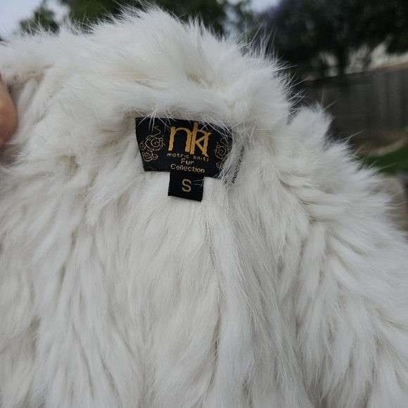 MK Metric Knits Fur Collection Ombre Vest polished fur  vest S - Picture 6 of 15